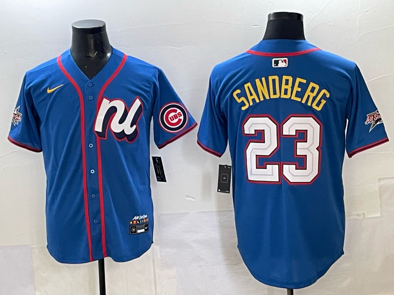 Men Chicago Cubs #23 Sandberg blue Nike MLB All Star 2025 Jersey 02